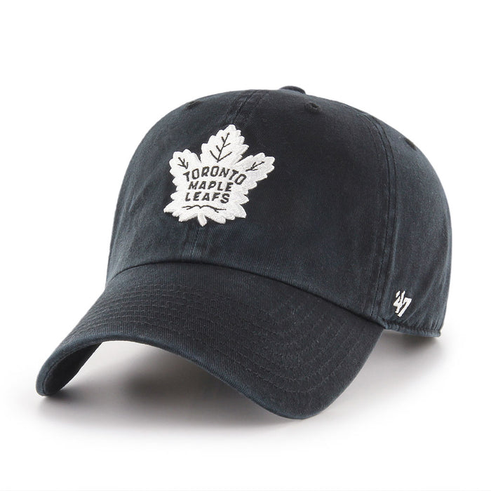 Toronto Maple Leafs '47 Clean Up Cap - Black with Black/White Logo