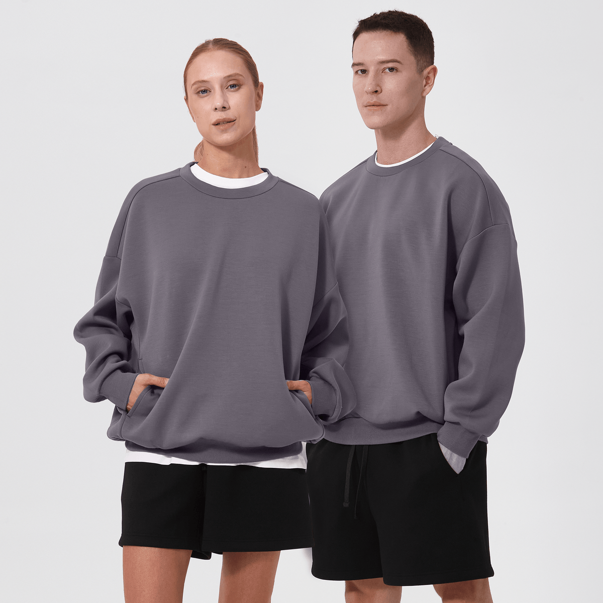 Levelwear Luxe Signature Crew - Grey Stone