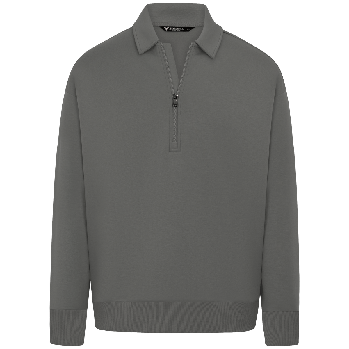Levelwear Luxe Signature 1/4 Zip - Grey Stone