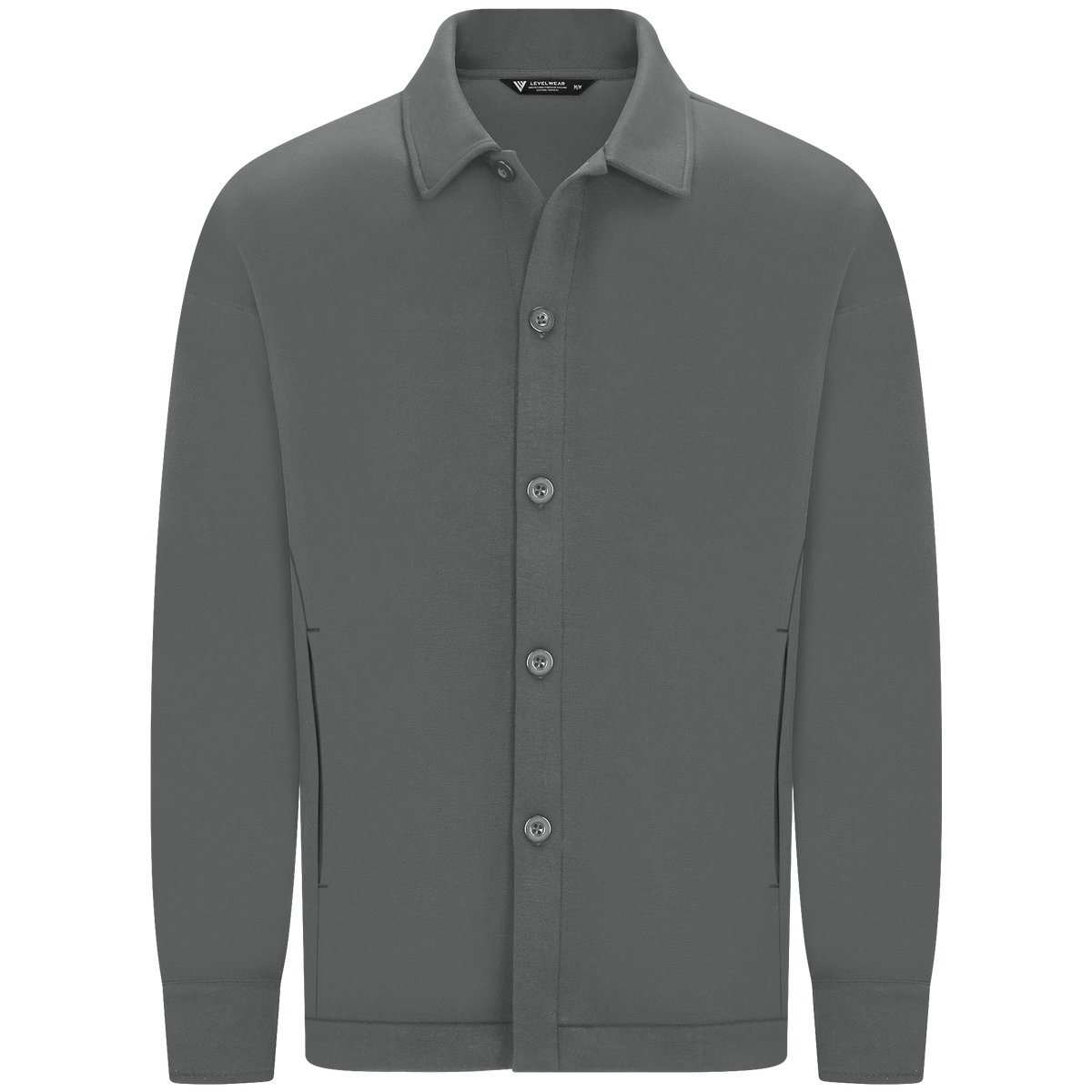 Levelwear Luxe Shirt Jacket - Grey Stone