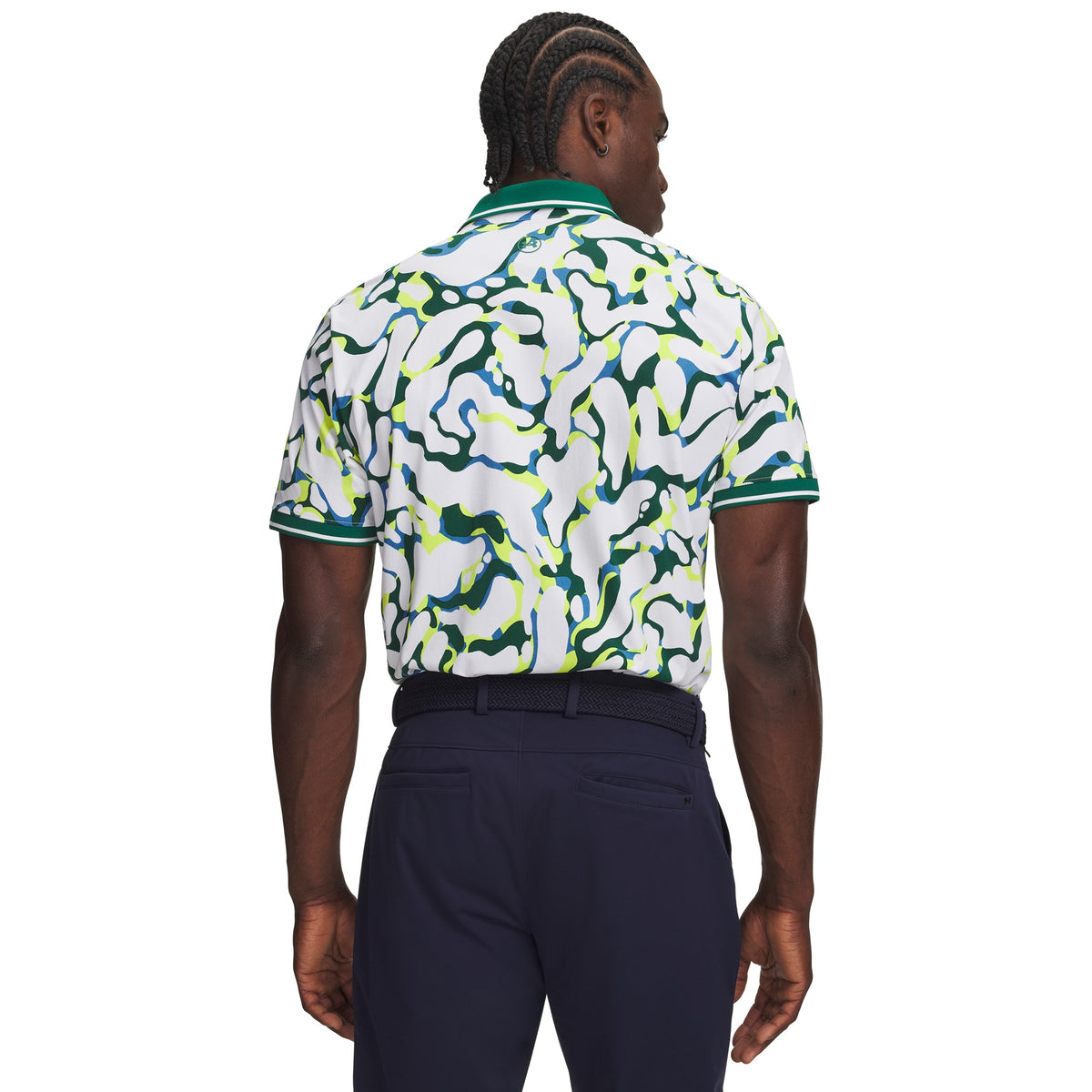 Under Armour ArmourDry Print Rib Golf Polo - Mens