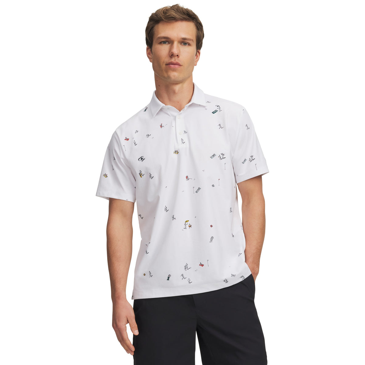 Under Armour ArmourDry Printed Golf Polo - Mens