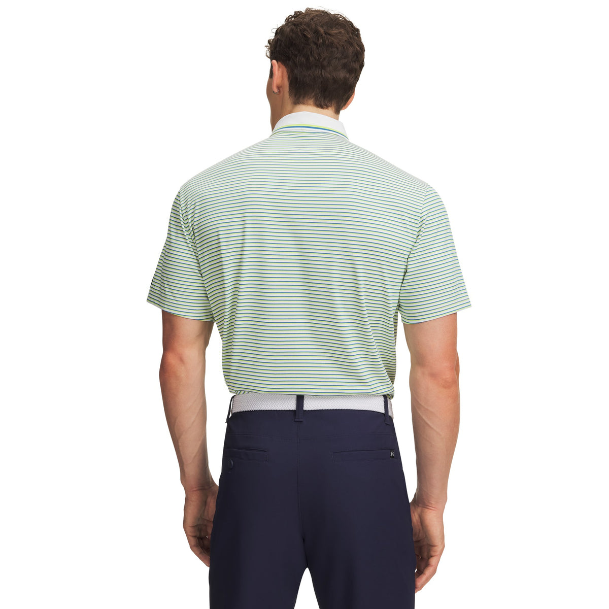 Under Armour ArmourDry Rib Stripe Golf Polo - Mens