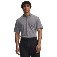 Under Armour ArmourDry Rib Stripe Golf Polo - Mens