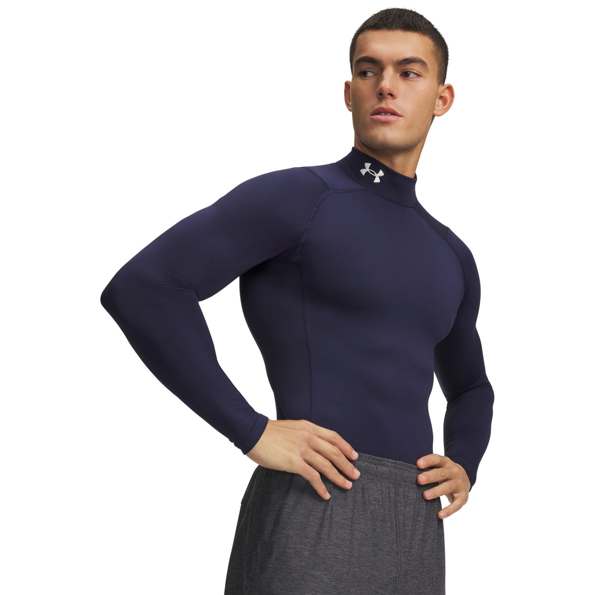 Under Armour ColdGear Compression Mock Long Sleeve - Mens