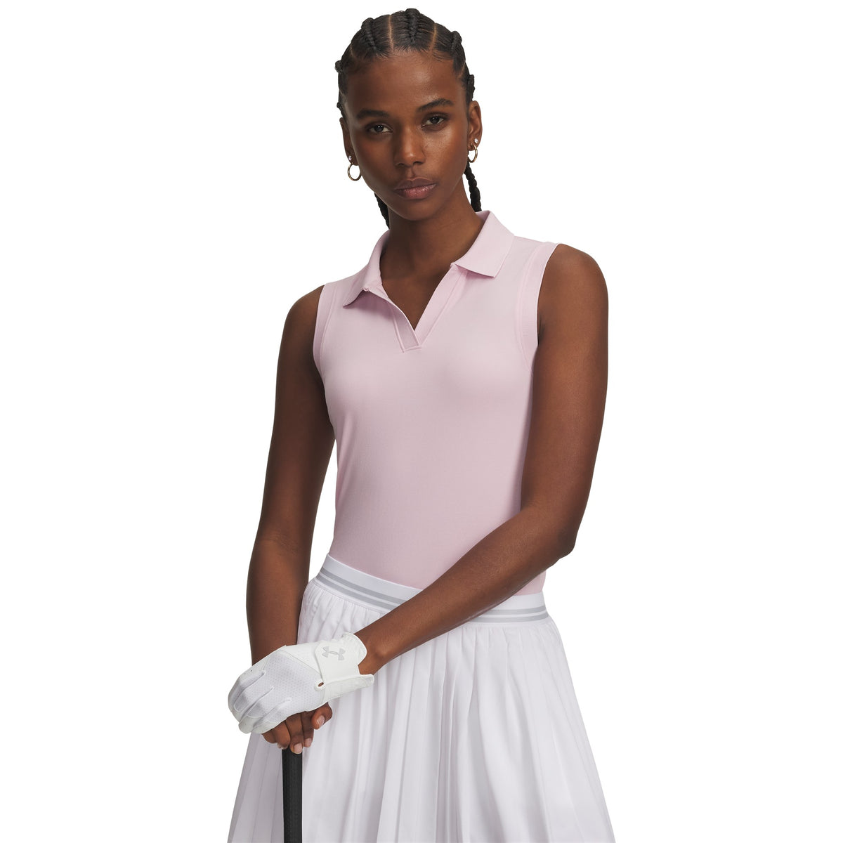 Under Armour Drive Johnny Collar Golf Sleeveless Polo - Womens