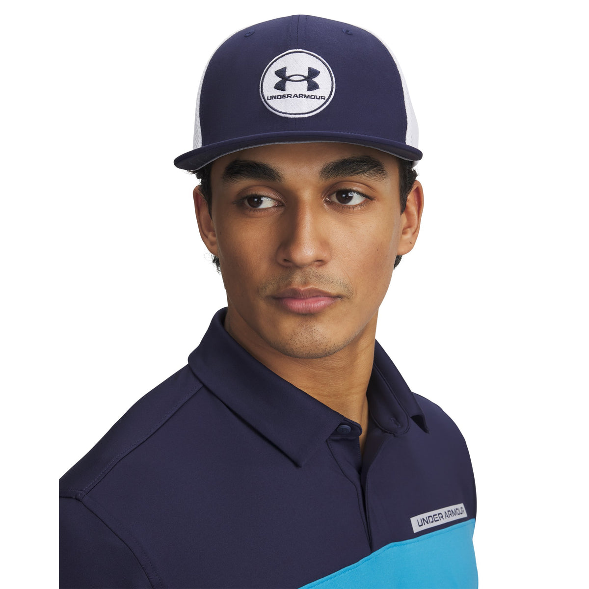 Under Armour Drive Mid Golf Stretch Fit Cap - Mens