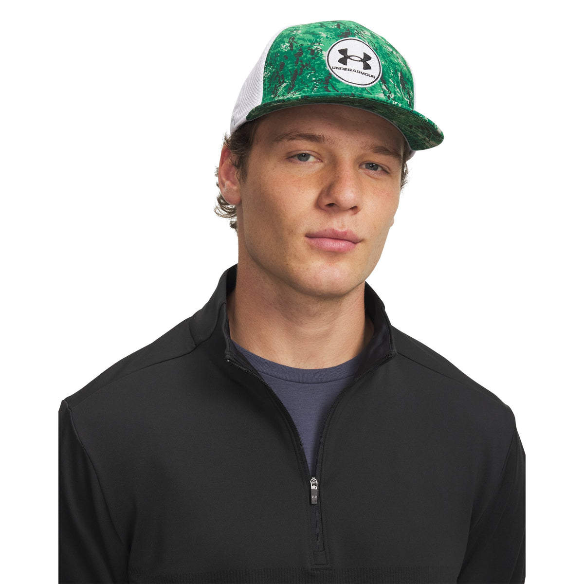 Under Armour Drive Mid Golf Stretch Fit Cap - Mens