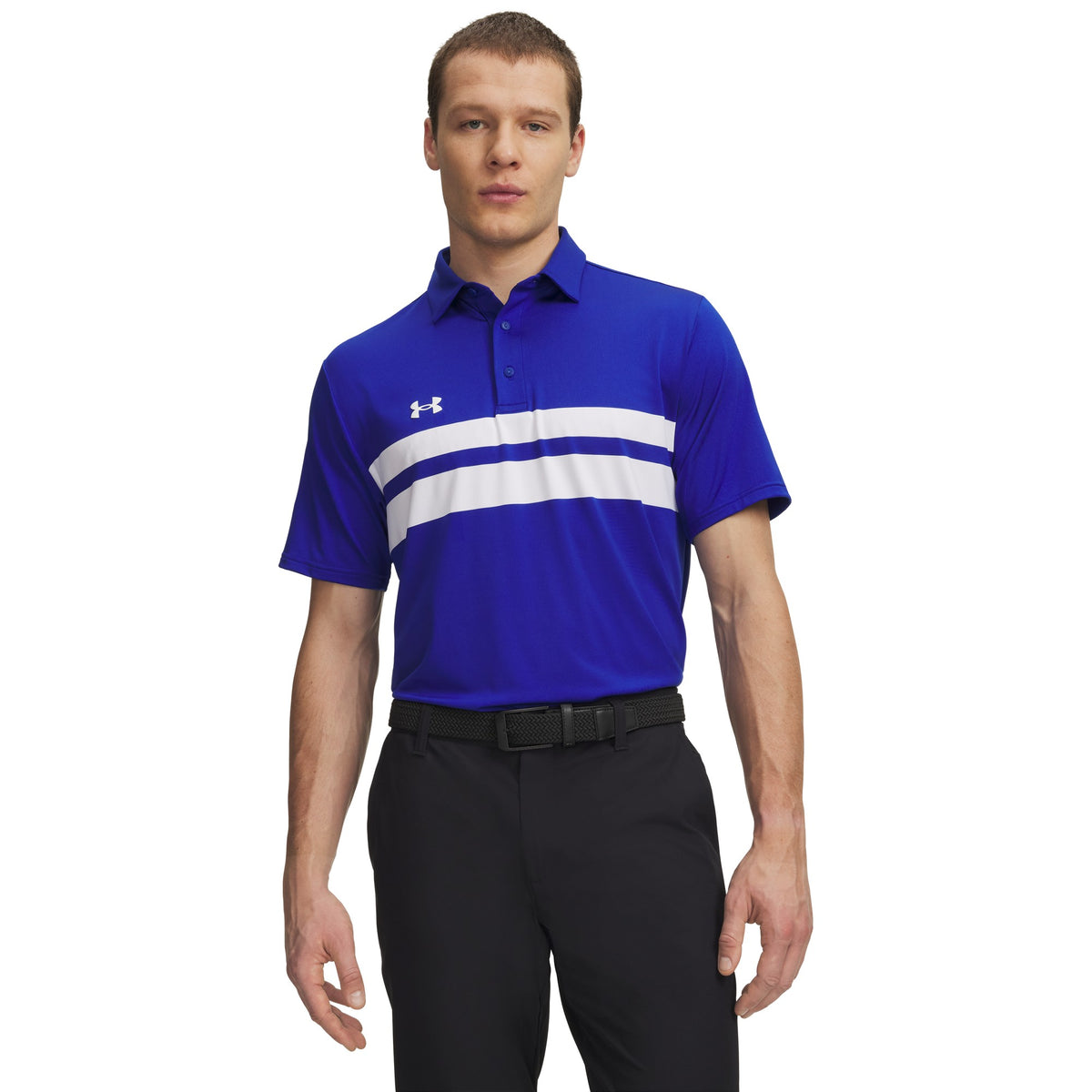 Under Armour Drive Team Dual Stripe Golf Polo - Mens
