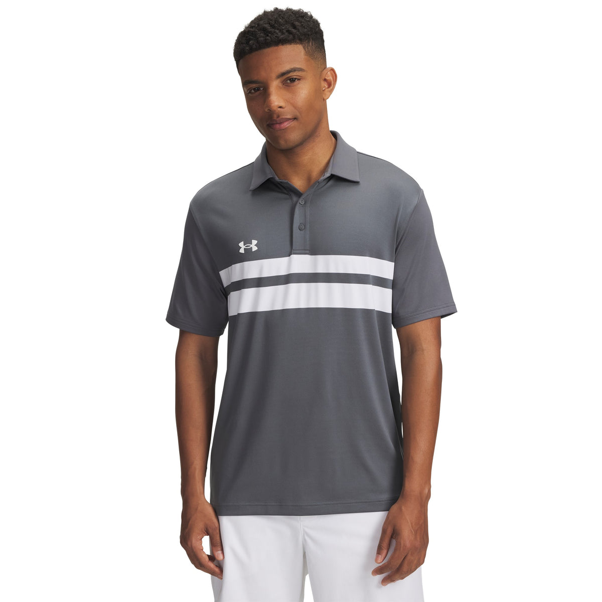 Under Armour Drive Team Dual Stripe Golf Polo - Mens
