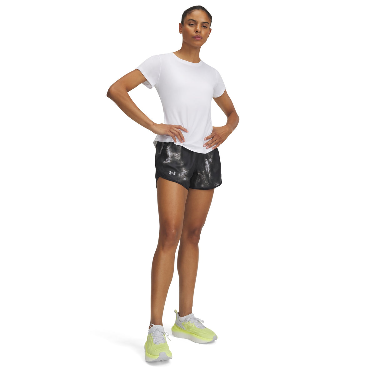 Under Armour Fly-By Printed 3" Shorts - Womens