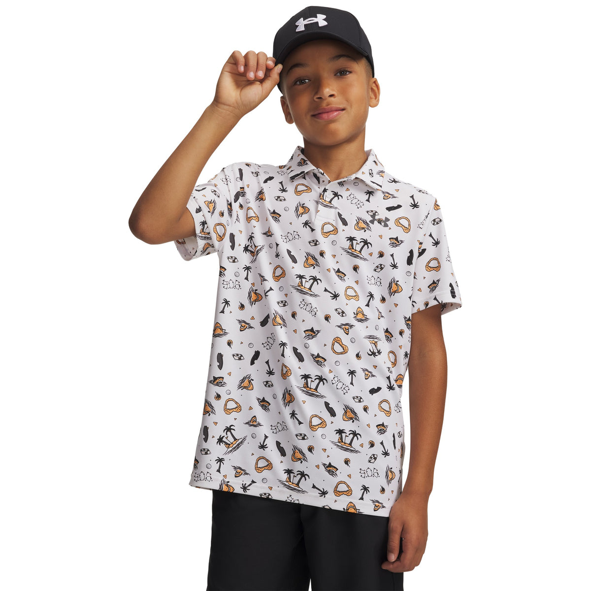 Under Armour Matchplay Printed Golf Polo - Boys