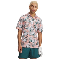 Under Armour Matchplay Printed Golf Polo - Mens