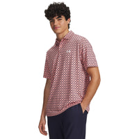 Under Armour Matchplay Printed Golf Polo - Mens