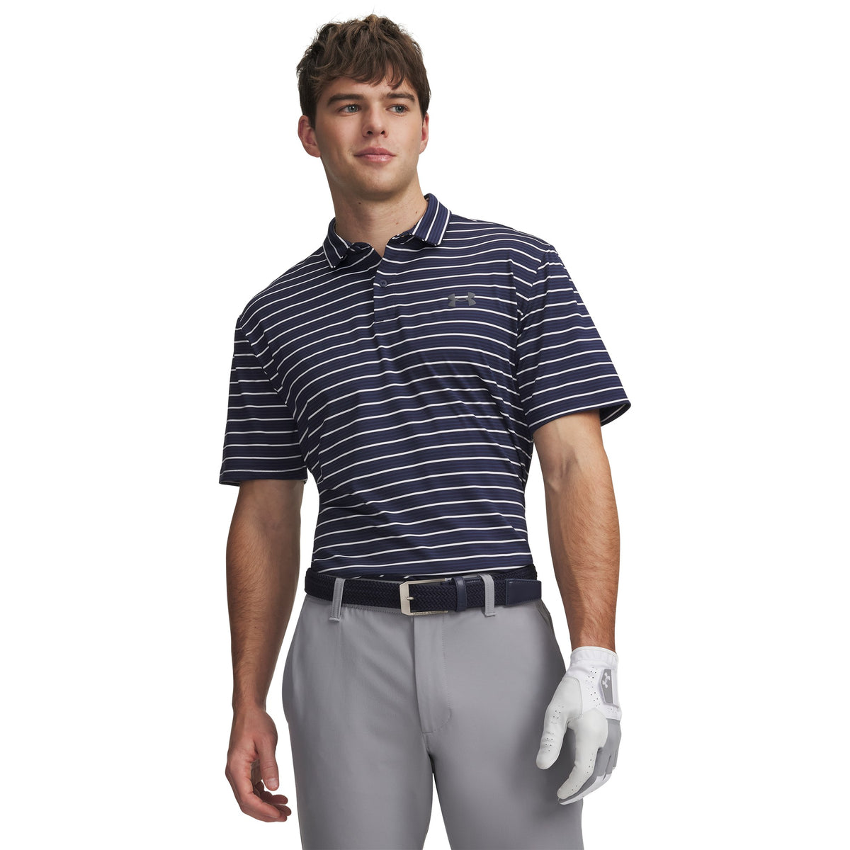 Under Armour Matchplay Stripe Golf Polo - Mens
