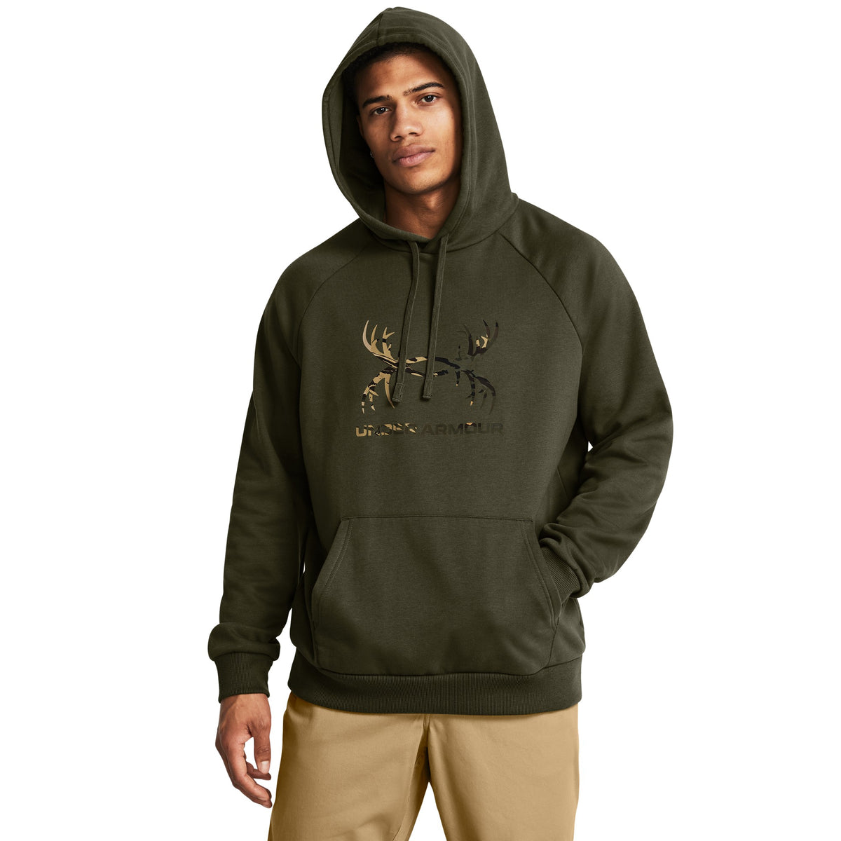 Under Armour Rival Fleece Antler Hoodie - Mens