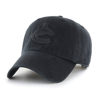 Vancouver Canucks '47 Clean Up Cap - Black on Black