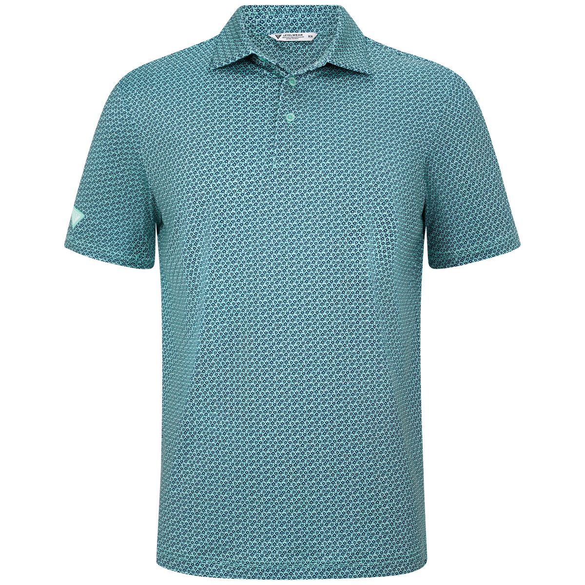 Levelwear Wildflower Polo - Mens - Beach Glass / Navy