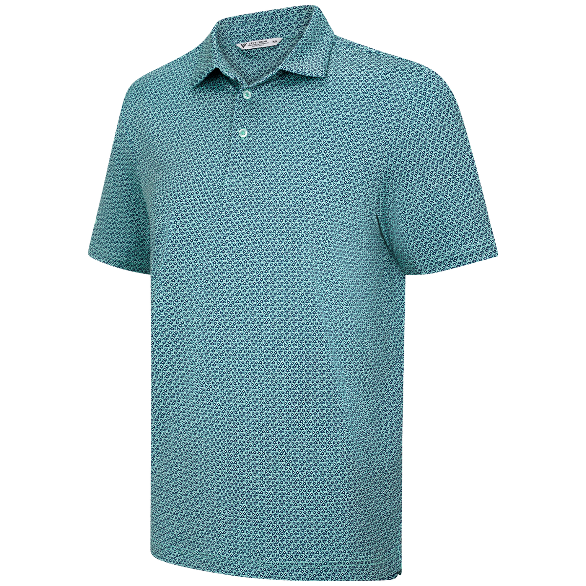 Levelwear Wildflower Polo - Mens - Beach Glass / Navy