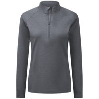 Levelwear Essence Ladies 1/4 Zip Layering - Heather Charcoal