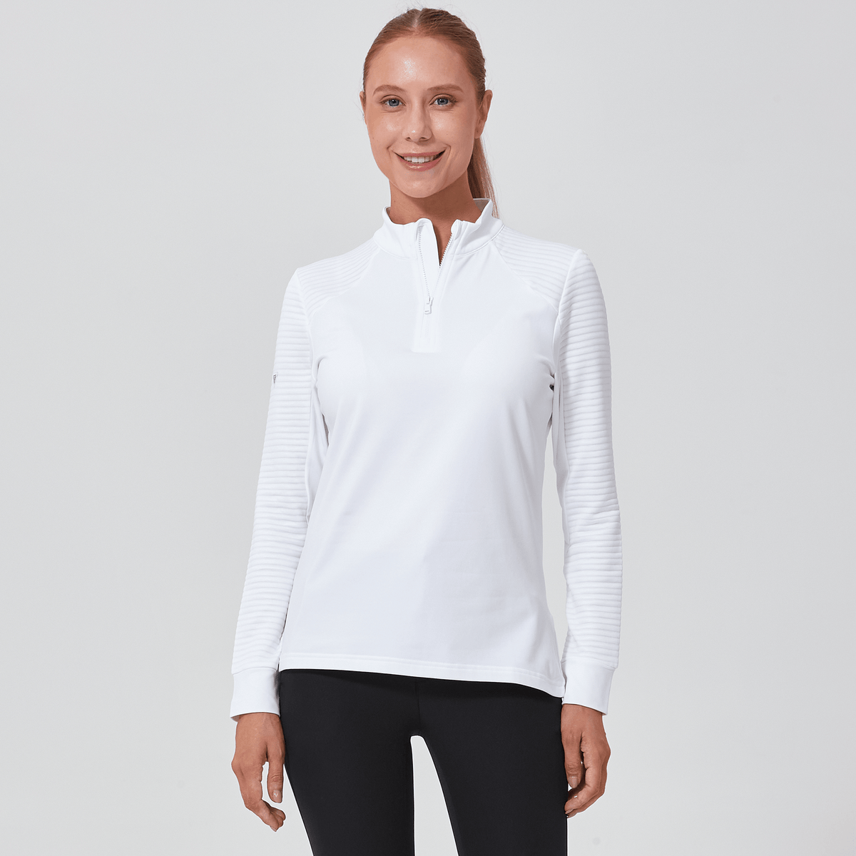 Levelwear Power 1/4 Zip Pullover - Womens - White