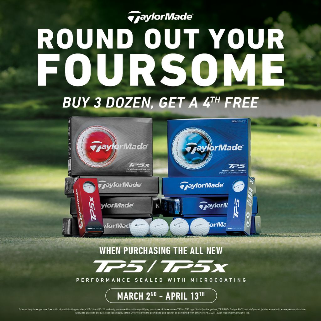 TaylorMade TP5 Golf Balls - Buy 3 Get 1 Dozen Free - Free Personalization