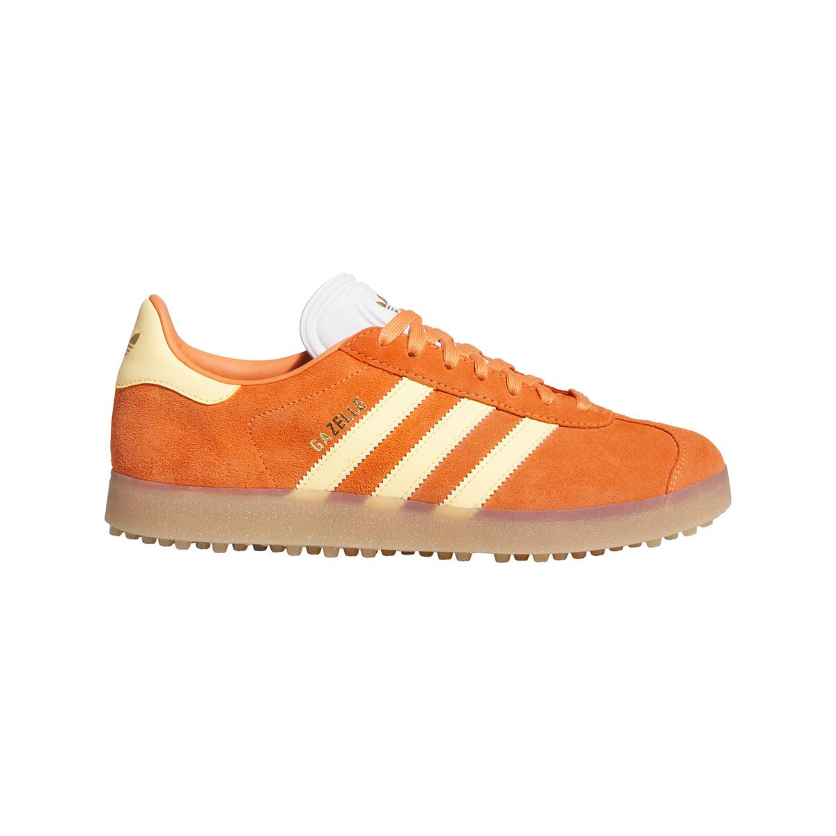Chaussure de golf Adidas Gazelle Gris deux/Blanc/Or Épuisé