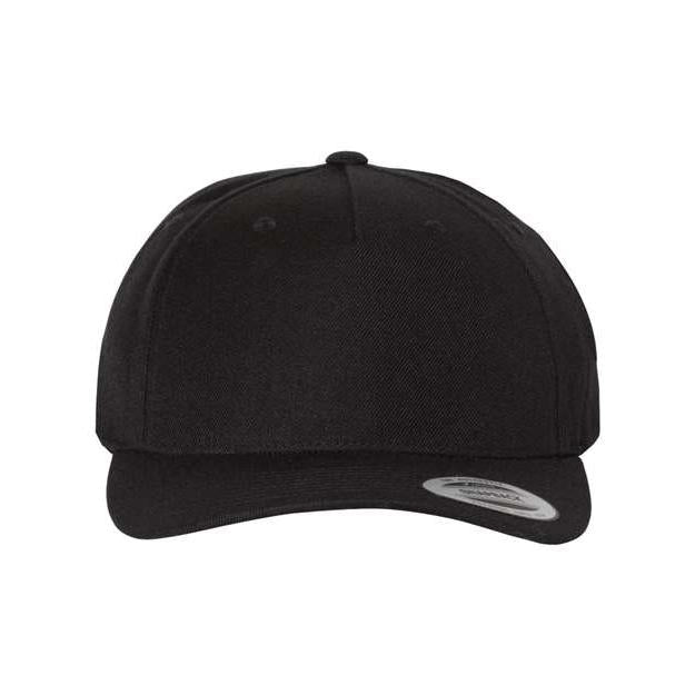 Yupoong Premium Five-Panel Curved Bill Snapback Cap