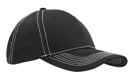 Custom Logo Headwear Canada Chino Twill with Hi Tech Mesh Back