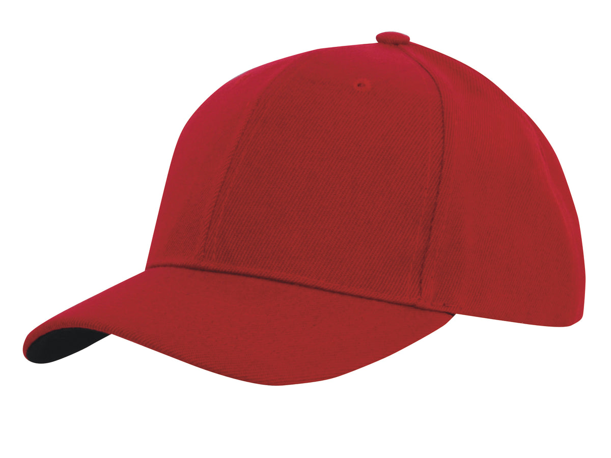 Custom Logo Headwear Canada Premium American Twill with Contrast Peak Under