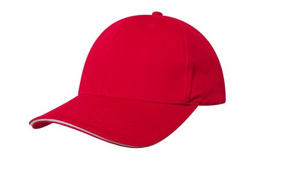 Custom Logo Headwear Canada Chino Twill with Sandwich Trim