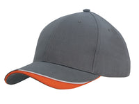 Custom Logo Headwear Canada Brushed Heavy Cotton with Indented Peak