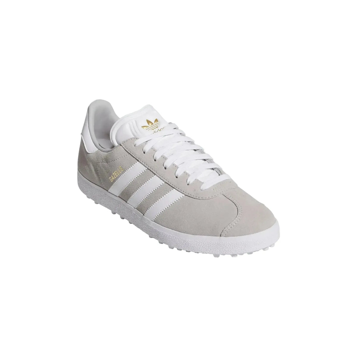 Adidas Gazelle Golf Shoe Grey Two/White/Gold - OPEN BOX SIZE 8.5