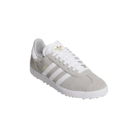 Adidas Gazelle Golf Shoe Grey Two/White/Gold - OPEN BOX SIZE 8.5