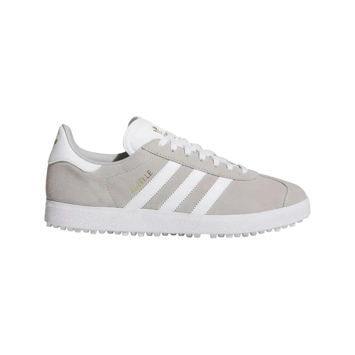 Adidas Gazelle Golf Shoe Grey Two/White/Gold - OPEN BOX SIZE 8.5