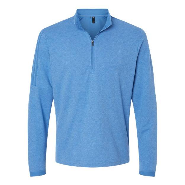 Adidas Men's 3-Stripes Quarter-Zip Sweater Pullover
