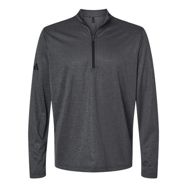 Custom Logo Adidas Men's Space Dyed Quarter-Zip Pullover