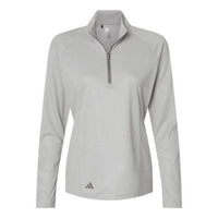 Custom Logo Adidas Women's Space Dyed Quarter-Zip Pullover