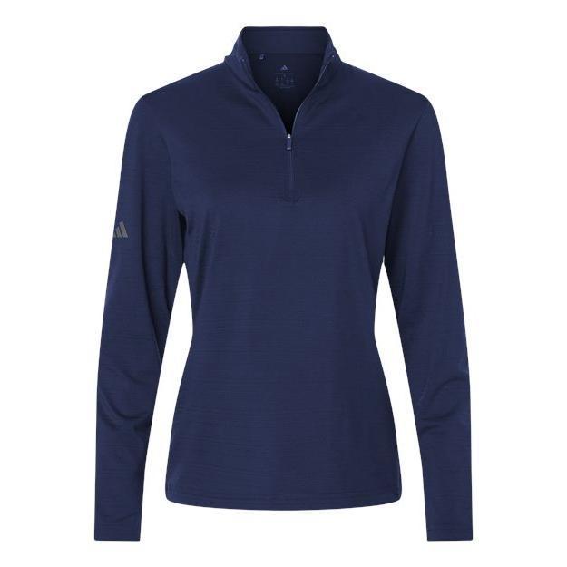 Adidas Women's Textured Stripe Quarter-Zip Pullover | Canadian Pro