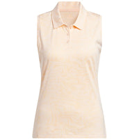Adidas Ultimate365 Jacquard Sleeveless Polo Shirt
