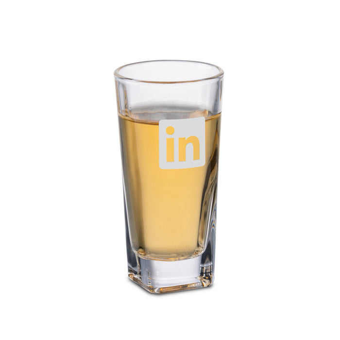 Custom Logo Brixton Shot Glass - Deep Etch