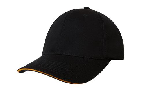 Custom Logo Headwear Canada Chino Twill with Sandwich Trim