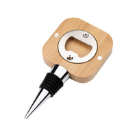 Custom Logo Kirtle Bamboo Bottle Stopper w/Bottle Opener