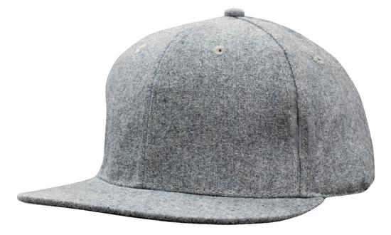Custom Logo Headwear Canada Grey Marle Flannel with Snap Back Pro Styling
