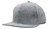 Custom Logo Headwear Canada Grey Marle Flannel with Snap Back Pro Styling