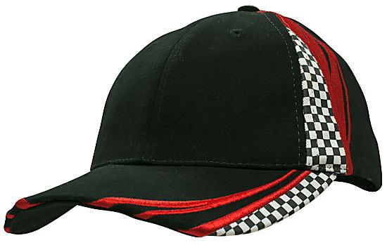 Custom Logo Headwear Canada Brushed heavy cotton with embroidery & printed checks