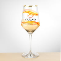 Custom Logo Tucson Gold Rim Wine Glass - VividPrint™