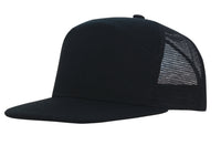Custom Logo Headwear Canada Premium American Twill A Frame Cap with Mesh Back || 4154