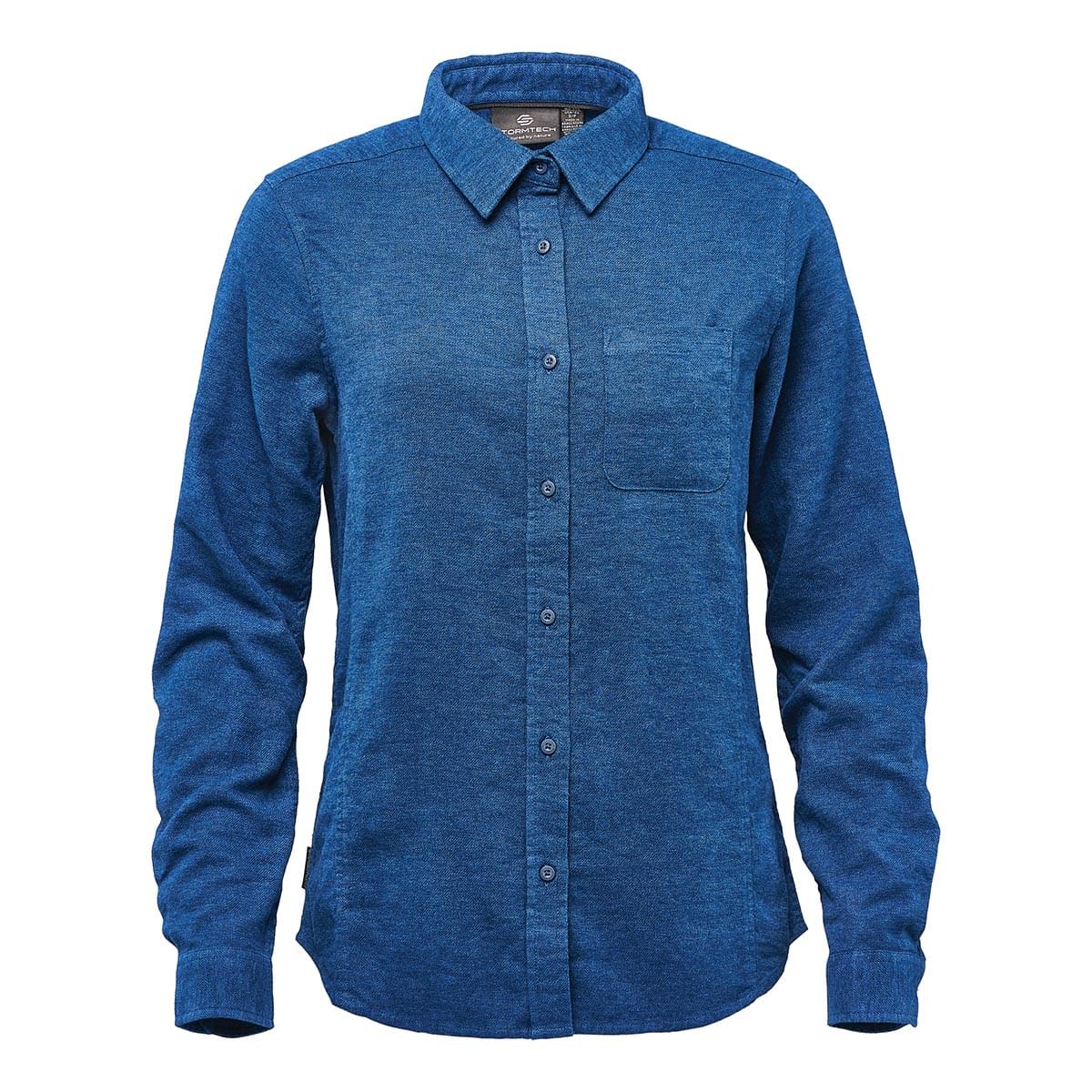 Custom Logo Stormtech Women's Dockyard Long Sleeve Twill Shirt