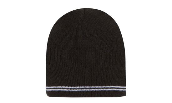 Custom Logo Headwear Canada Skull Acrylic Beanie - Toque with Stripes